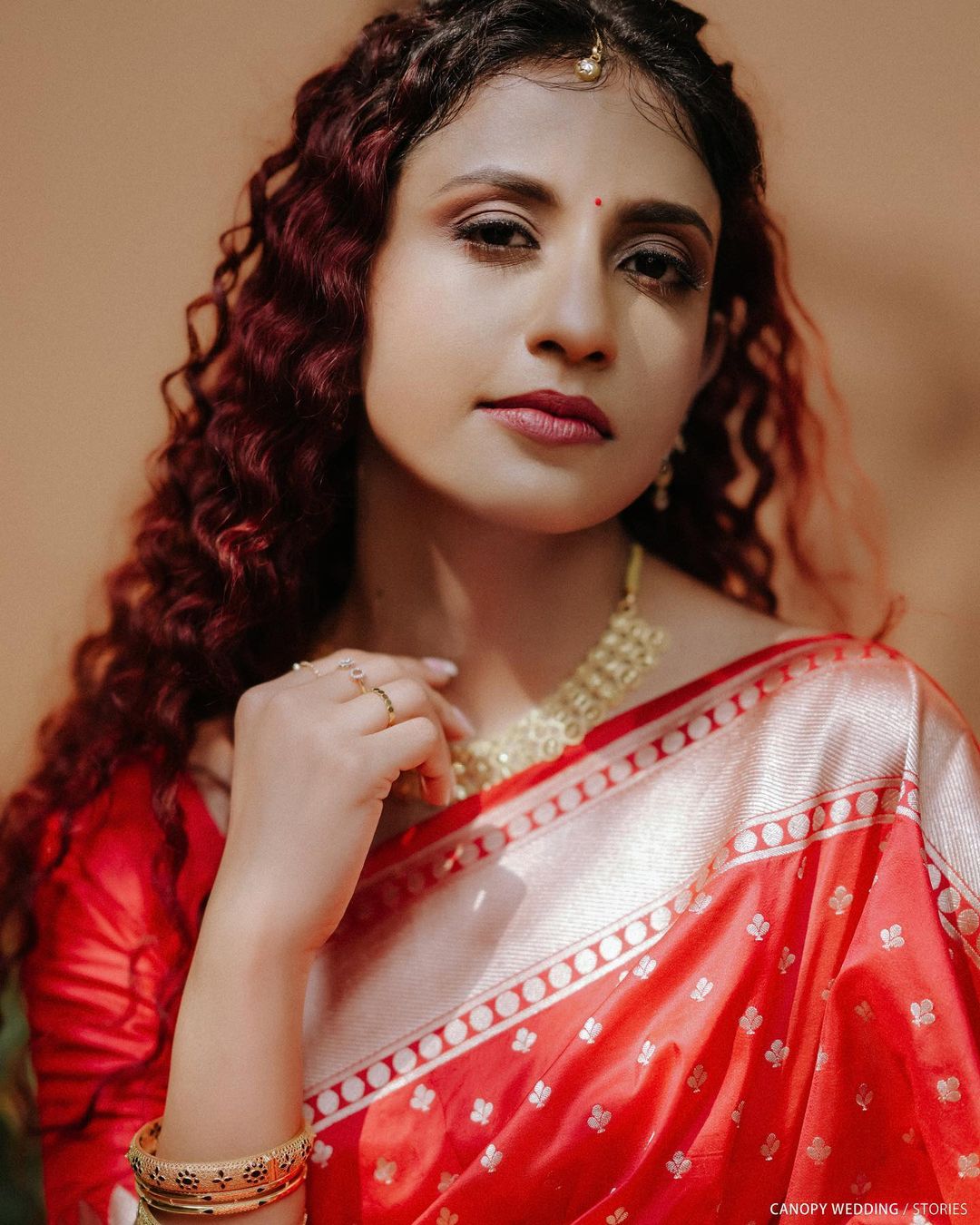 Banarasi Soft Silk Red Saree with Blouse Piece